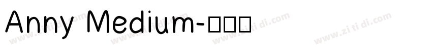 Anny Medium字体转换